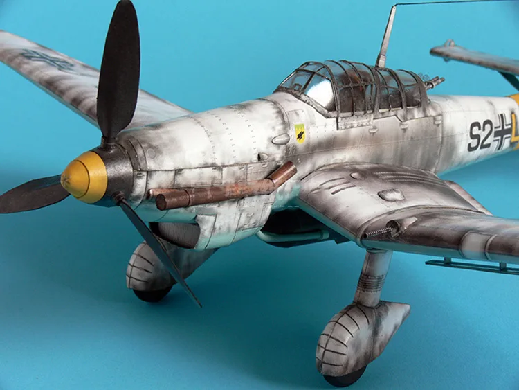 1:33 немецкий Ju-87 D-3 Stuka Dive Bomber DIY 3D бумажная карточка модель Конструкторы строительные игрушки развивающие игрушки Военная Модель