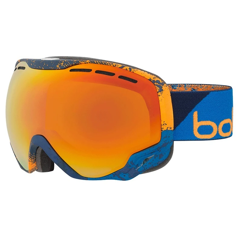 Маска сноубордическая/горнолыжная BOLLE EMPEROR Navy & Orange Zenith Sunrise | Спорт и развлечения