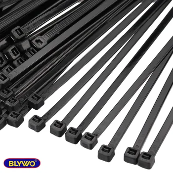 

100pcs/bag 4.8/5.2mm black Self-Locking Nylon Cable ties Plastic Zip Tie wire binding wrap straps Various specifications