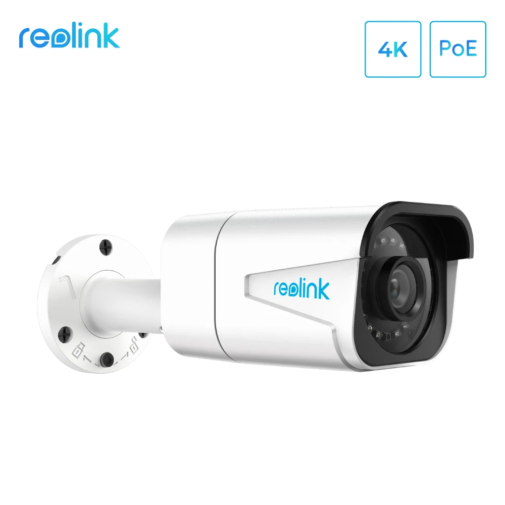 Reolink 4 K ip камера PoE Открытый ночного видения IP66 водонепроницаемый аудио охранного