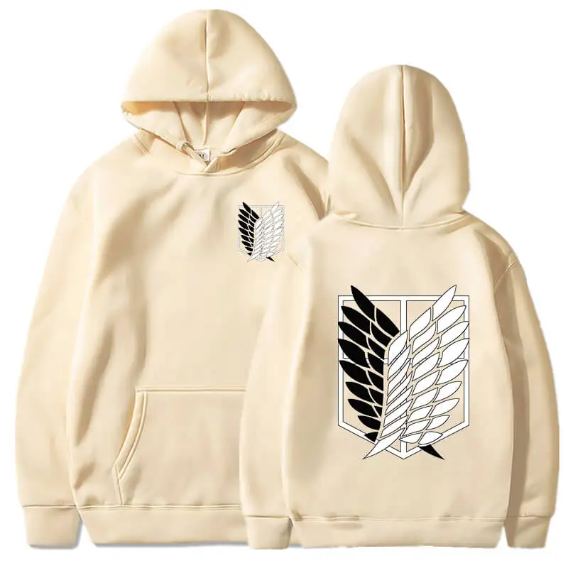 Anime Hoodie Attack on Titan Hoodied Long Sleeve Streetwear Harajuku Sweatshirt Men/Women Unisex Sport Hoody Oversized Tops