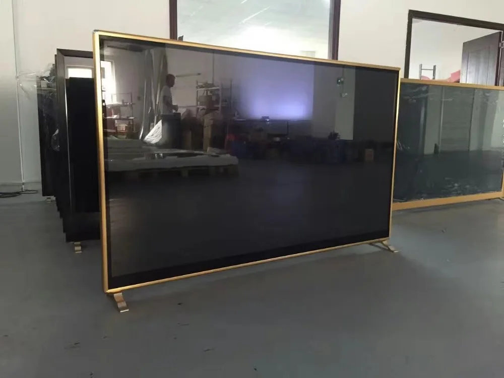 Gold color frame/shell 42 55 58'' 60‘’ inch led TV television android smart wifi iptv DVB-T2 LED television TV