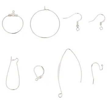 

1 Box Brass Earring Findings, Hooks Earrings & Hoop Earrings