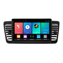 2 android da navegação do jogador de vídeo dos multimédios do rádio do carro do ruído para a unidade principal 4 2004-2009 do legado 3 de subaru outback com quadro