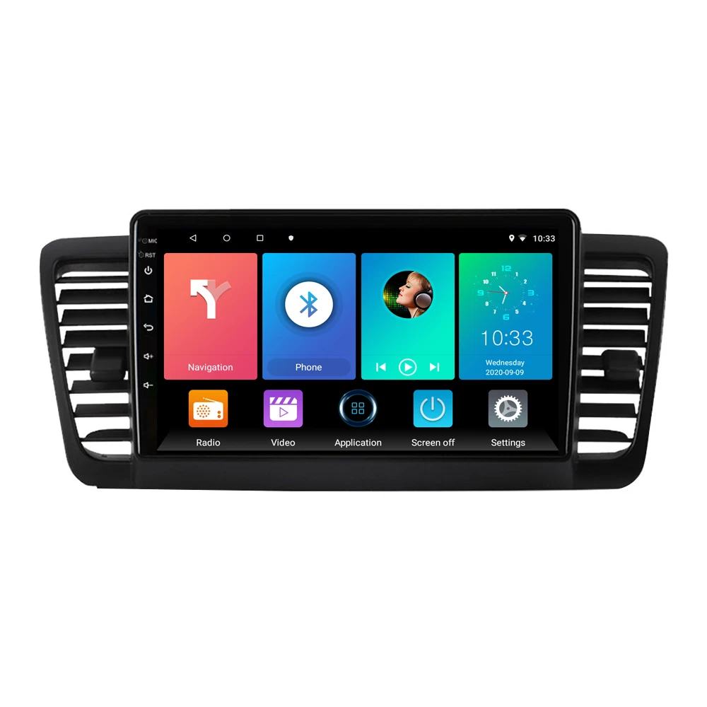 2 Din Автомобильный Радио Мультимедийный видео плеер навигация GPS Android для Subaru Outback 3