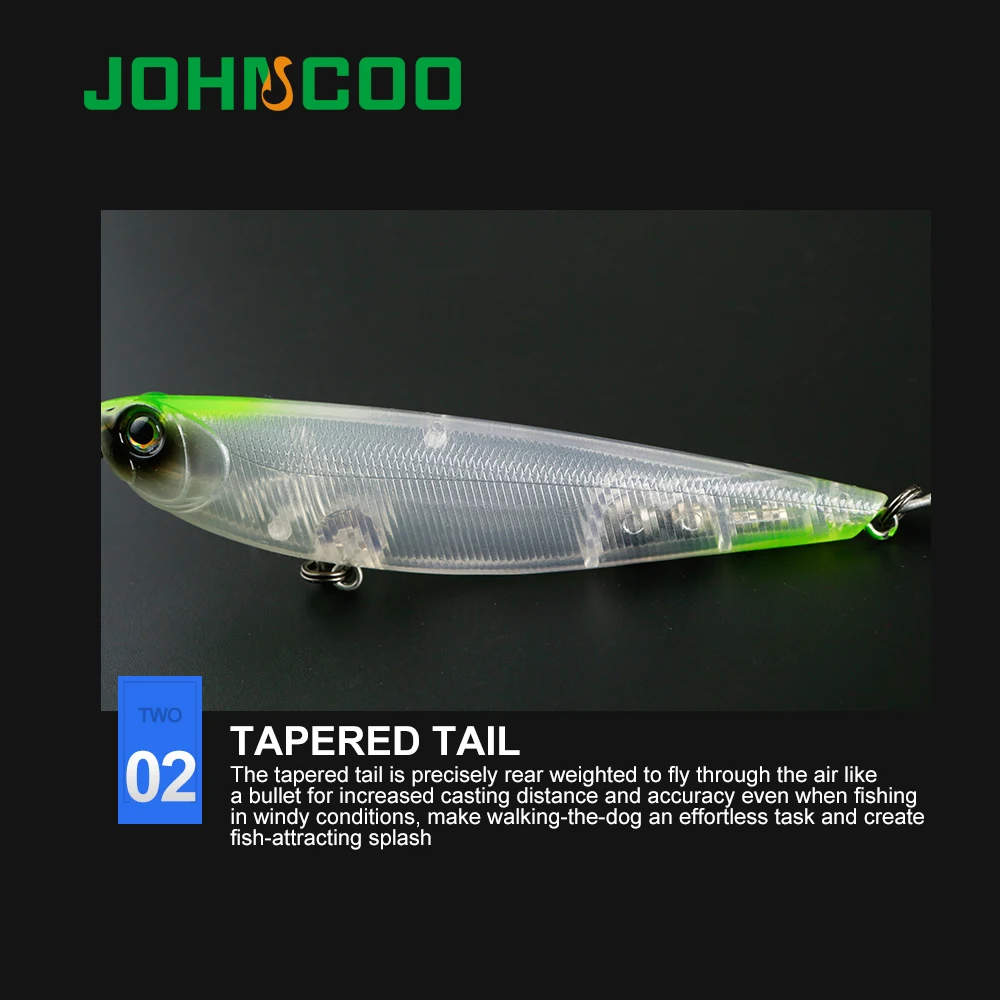 JOHNCOO 1 шт. топвотер Карандаш воблер 100 мм 14 г жесткая приманка для рыбалки Isca
