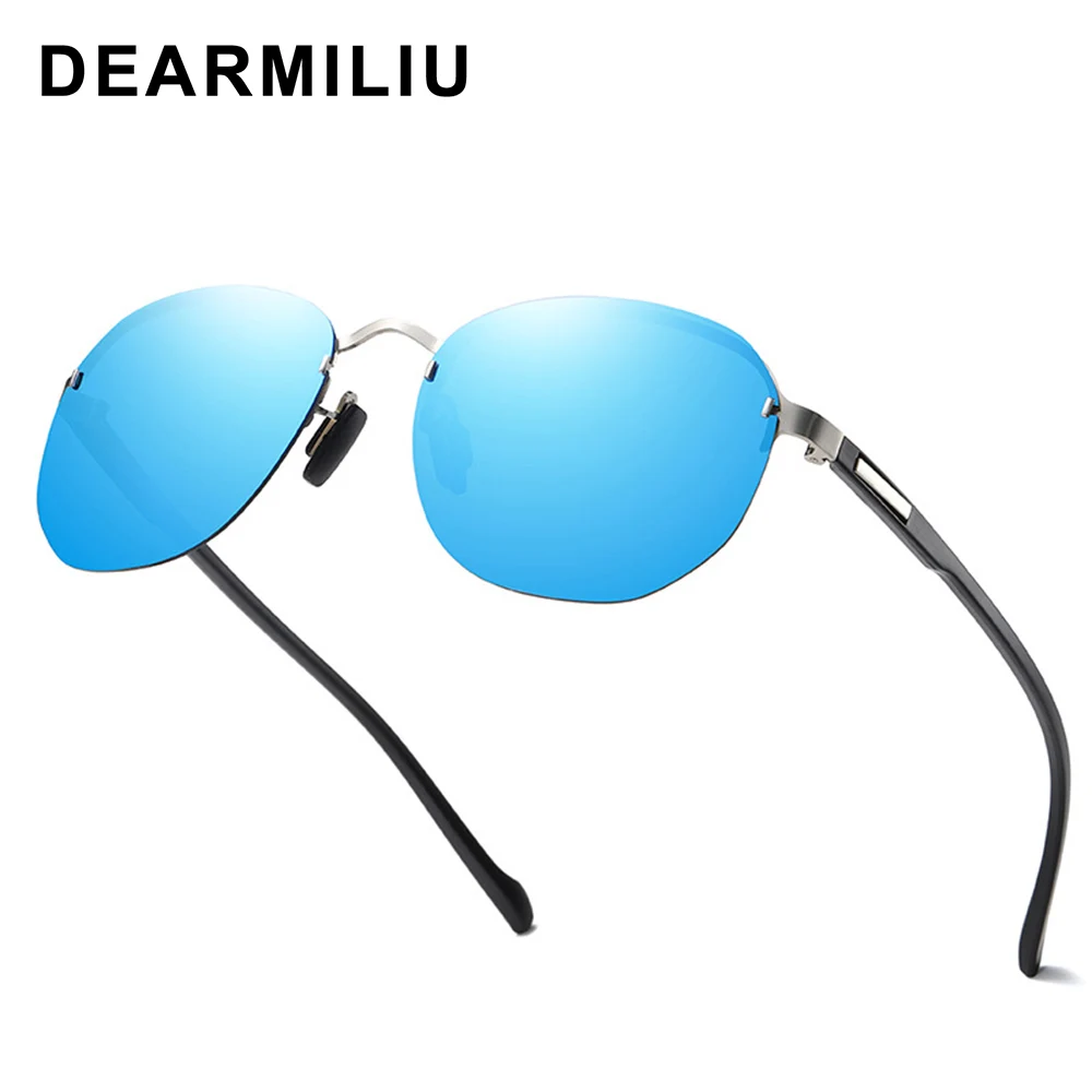 DEARMILIU 2020 новые модные поляризованные солнцезащитные очки круглые без рамки oculos de
