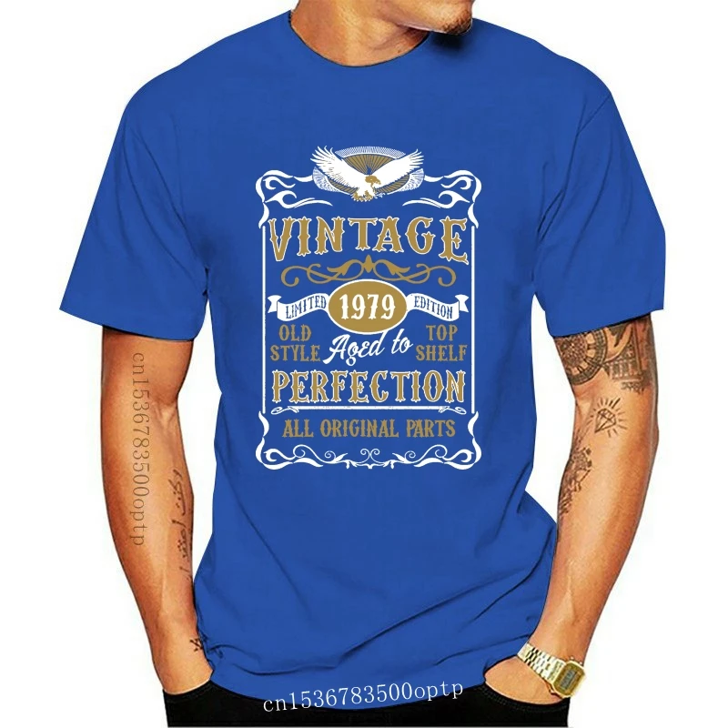 Novo feito em 1979 camiseta do vintage nascido 1979 aniversário idade ano  presente topsummer moda carta impresso t camisa 2021 masculino casual| Camisetas| - AliExpress