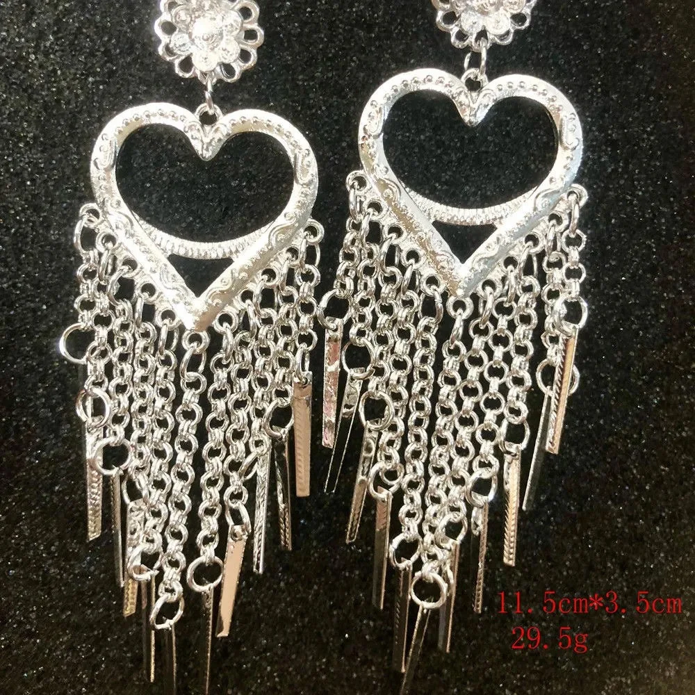 Hmong Love Heart Orecchino Miao Gioielli Capodanno Dance Party