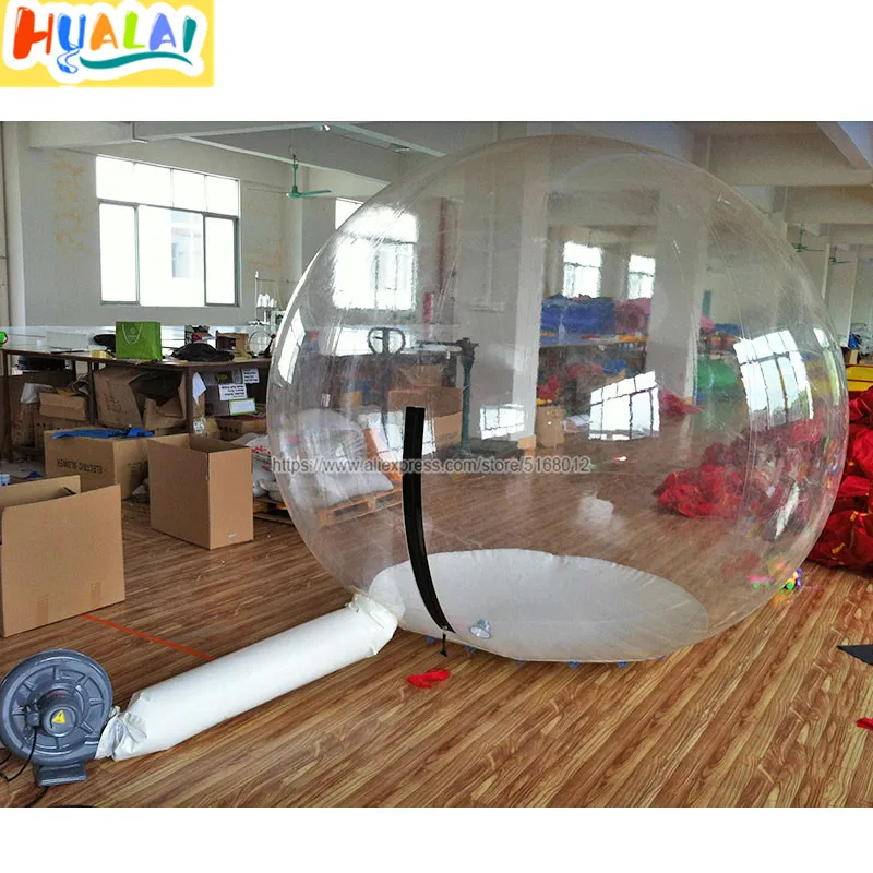 

3m diameter giant clear inflatable snow globe,dome snowflake balloon dancing ball,show ball photo booth with air blown for sale