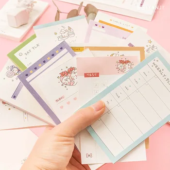 

50 Sheets A Pad Creative Happy Rabbit Theme Colorful Pocket Memo Notes