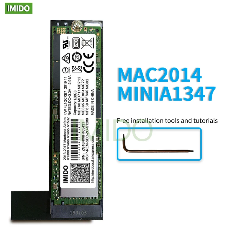 SSD Fit For Mac Mini A1347 With Installation Tools 1.8 Inches SD