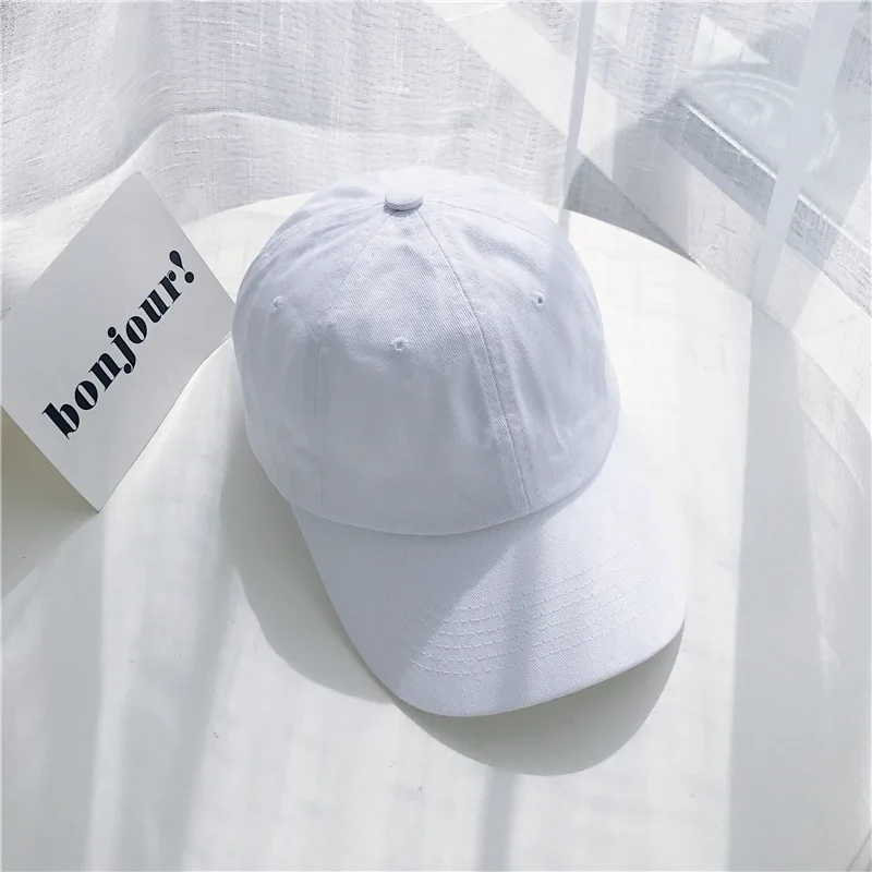 Sports Hats Outdoor Baseball Cap Men's Women Casual Solid Color Summer Unisex Plain Curved Sun Visor Hip-Hop Cap Hat Adjustable  (27)