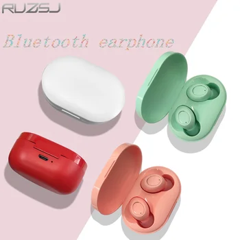 

RUZSJ Fashion bluetooth 5.0wireless stereo headset earbus hifi sound sport handsfree gaming headset with microphone for phone