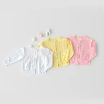 

2020 New Arrival Baby Girls Knitted Coat Fashion Summer Kids Girls Jackets 6M-3T