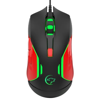 

Adjust 3200DPI 6Buttons 7 Colors LED Optical USB Wired Mouse Gamer Mice Gaming Mouse for Pro Gamer