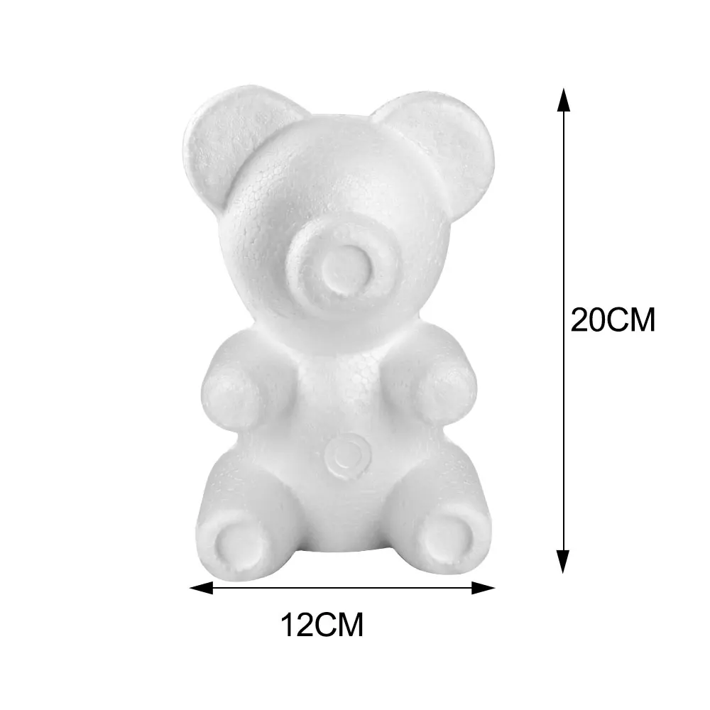150-200 мм моделирование полистирола пенопласт медведь плесень белые шары для поделок для DIY вечерние украшения свадебный подарок цветок