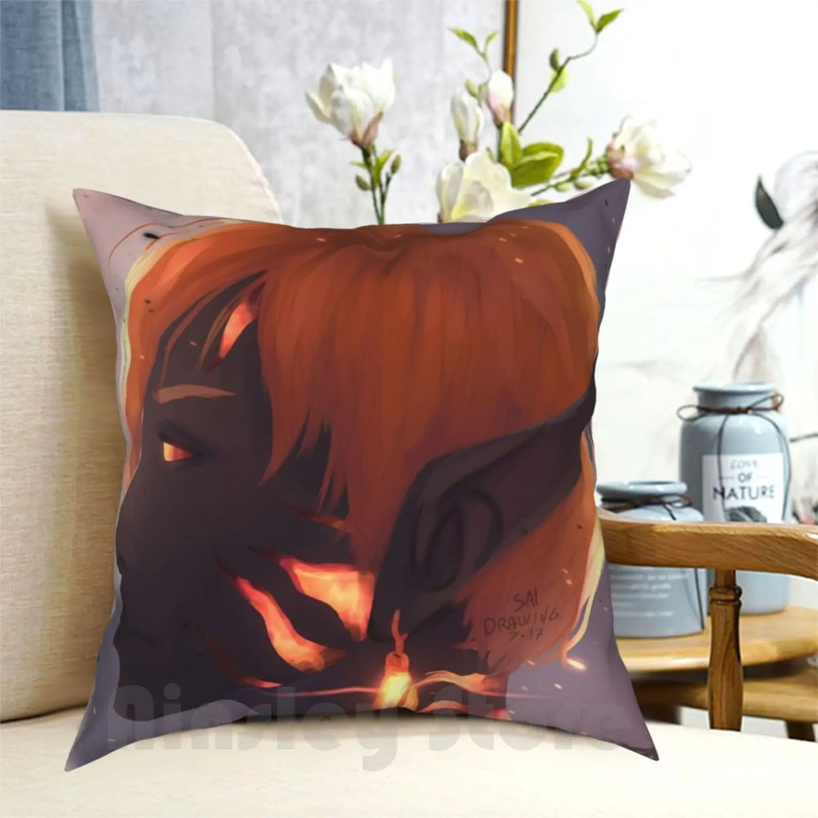 

Paragon-The Fey Pillow Case Printed Home Soft Throw Pillow Paragon Thefey Fey Games Saidrawing Evil
