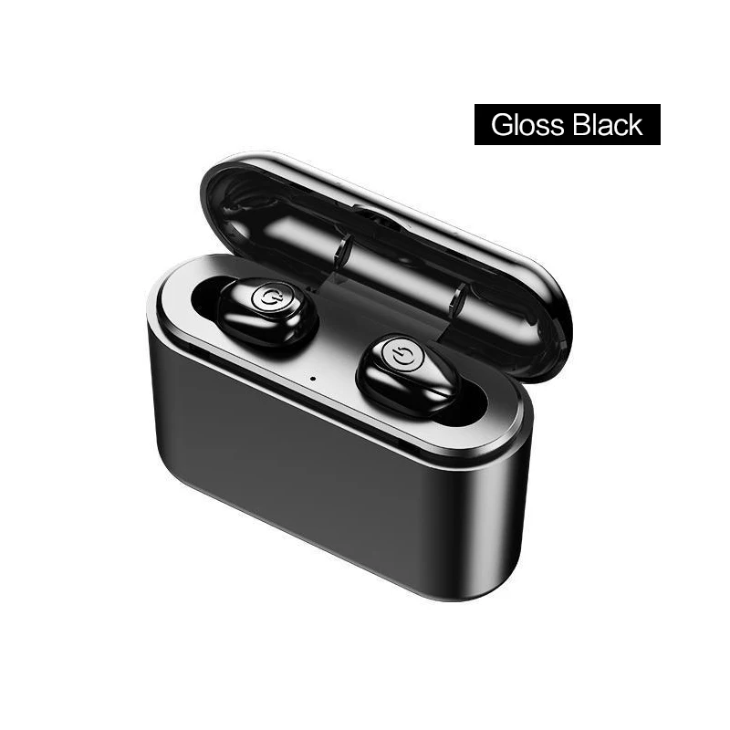 Черный Q32 Двойные стерео мини наушники Bluetooth наушники водонепроницаемые TWS Беспроводная игровая гарнитура шумоподавление наушники с Hd микрофоном - Цвет: Черный