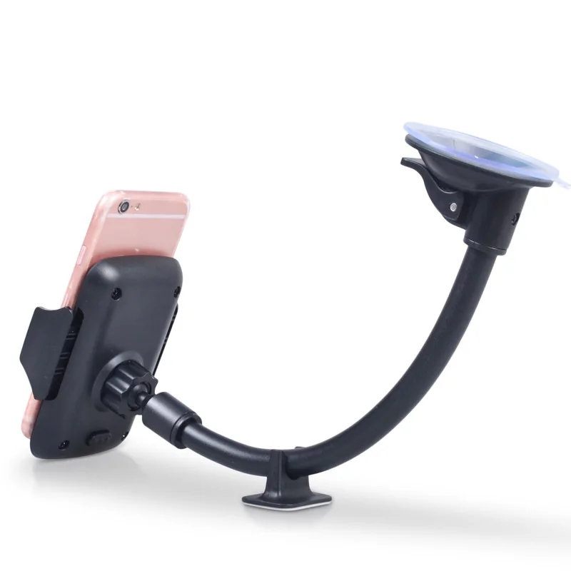  Windshield Car Phone Holder Long Arm Windshield Mount Stand Cradle Universal Support for SmartPhone