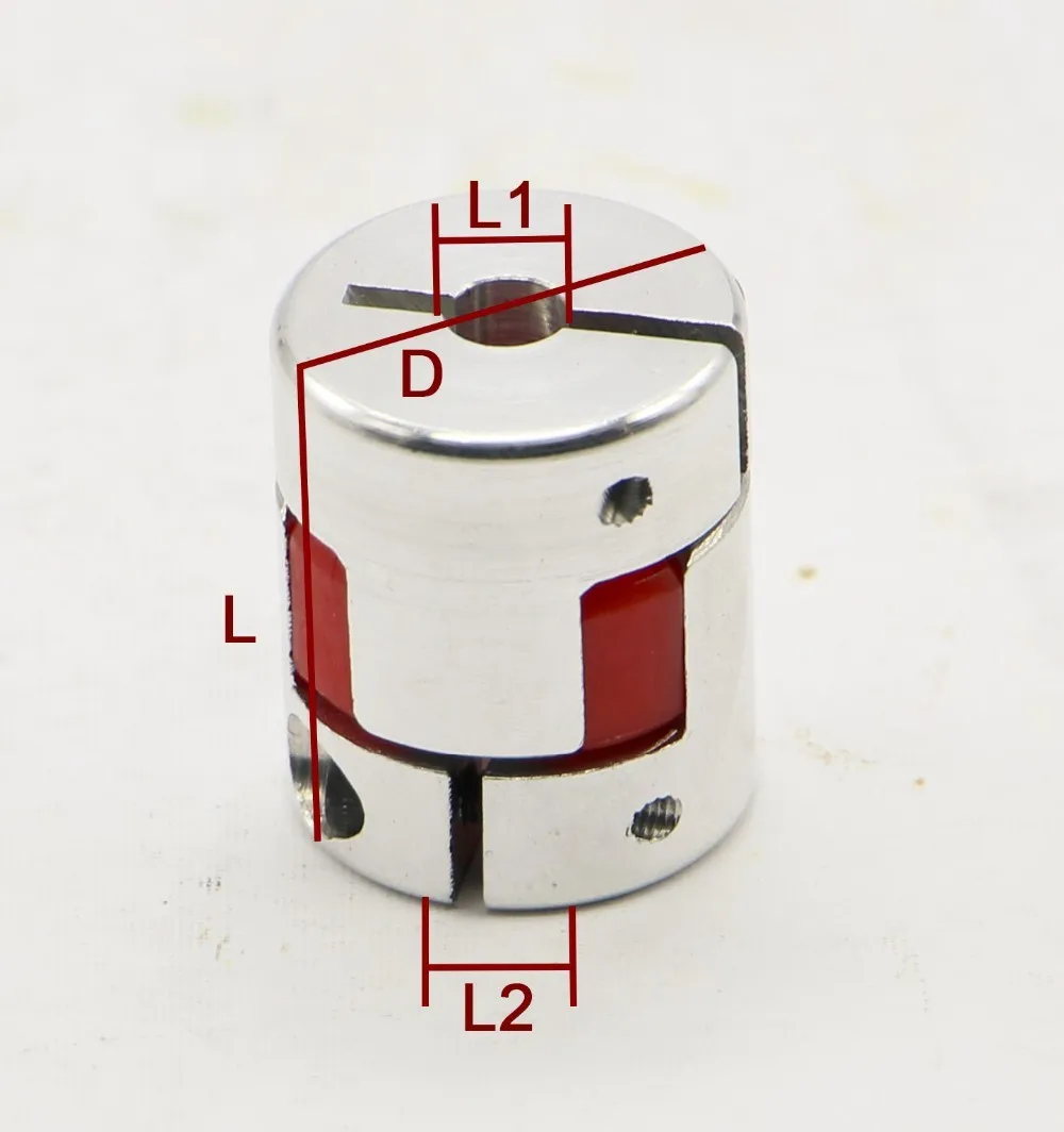 4pcs/lot XB Coupler Aluminium Plum Flexible Shaft Coupling D25L30 Motor Connector Flexible Coupler 5/6/8/10/12mm