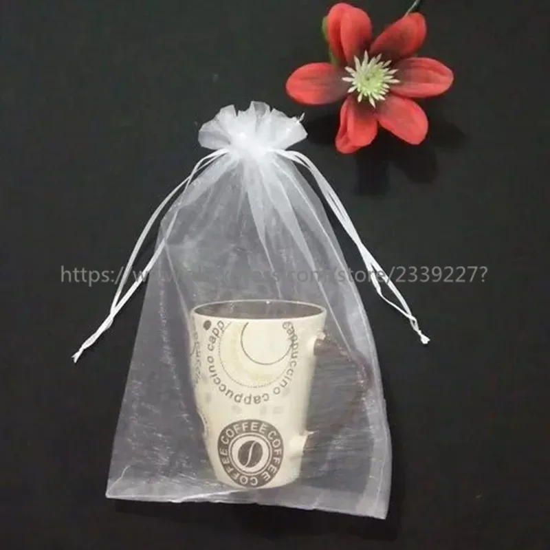 50/10 шт. 7x9 9x12 13x18 см из органзы ювелирное изделие подарок сумка для сумки Свадебная
