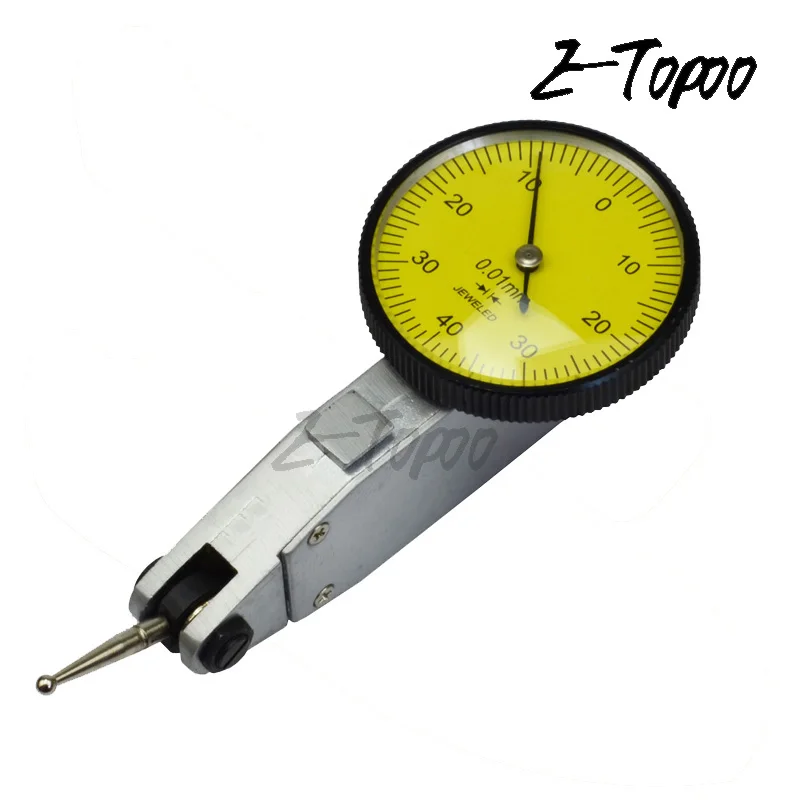 Water proof Dial Gauge 0-0.8mm 0.01mm Level Gauge Scale Precision Metric Dovetail Rails Dial Test indicator Measuring Instrument