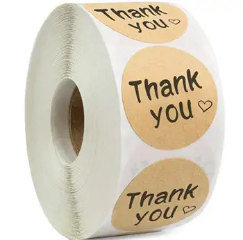 

Heart Shaped Decorative Stickers Gold Thank You Stickers for Scrapbooking Wedding Seal Labels 1 inch Diary Stickers Stationery