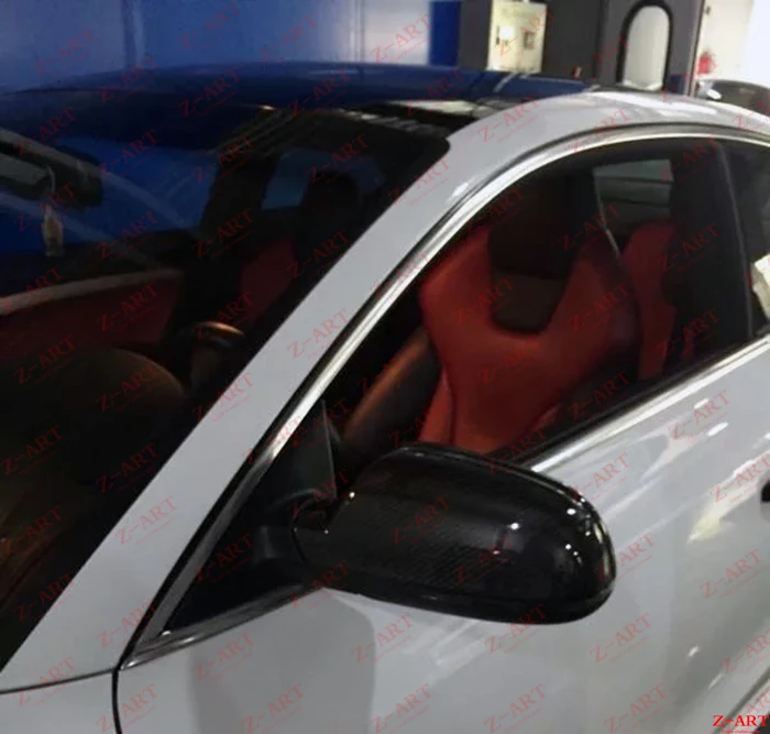Z-ART замена зеркала заднего вида из углеродного волокна для Audi RS5 2011- Корпус зеркала заднего вида карбоновое зеркало корпус