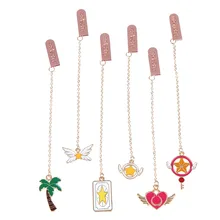 1 шт. Kawaii подвеска-закладка, маркеры для книг, металлические закладки для школьных учебников, офисные принадлежности для девочек, подарки, канцелярские принадлежности