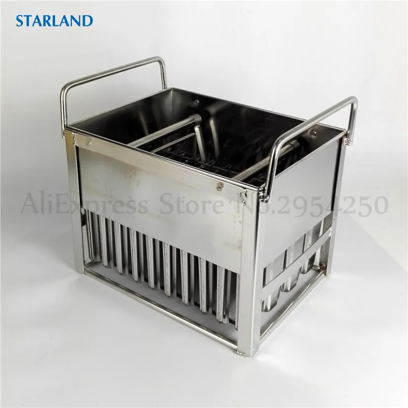 New Ice Cream Bar Popsicle Molds Commercial DIY Ice Lolly Mould 40 Branches Stainless Steel Sticks Holder 6 Shape Options 6