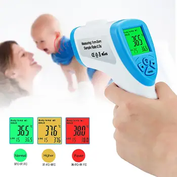 

Handheld Non-contact Digital LCD Infrared Forehead Thermometer Temperature Meter Thermometer Temperature Meter Thermometer Tempe