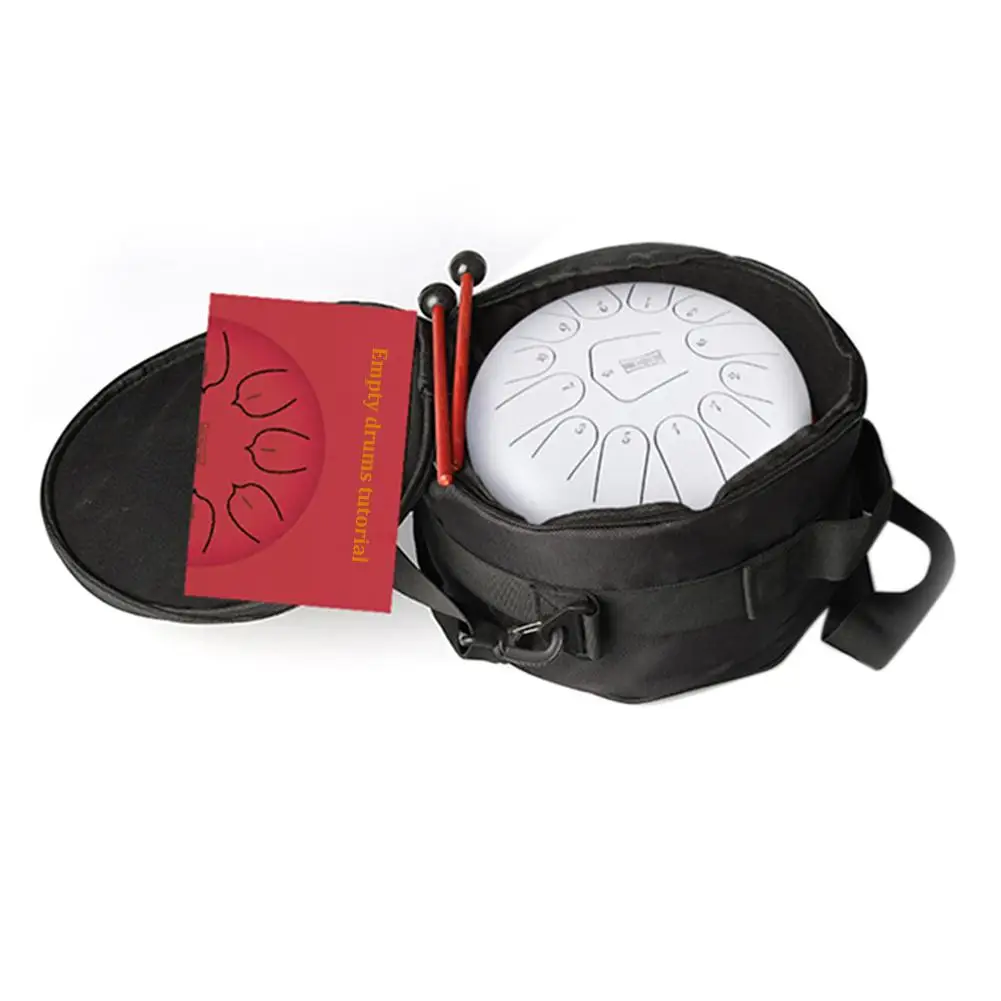 12 Inch Mini Drum 13 Tone Steel Tongue Drum Handpan Instrument With Padded Bag And A Pair Of Mallets Musical Instruments