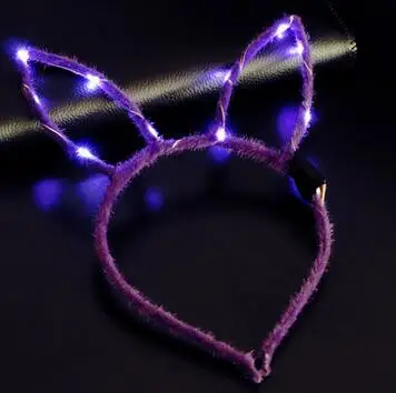 20 Десять огней десять цветов led Светящиеся Хэллоуин Рождество головной убор Венок светящийся игрушечный ободок венок игрушка подарок - Цвет: 20