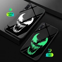 Ciciber pour Xiao mi mi 9 8 A2 6X T mi X 2 2S PocoPhone F1 verre coques de téléphone pour rouge mi Note 7 8 6 Pro Plus housse Coque Marvel Venom(China)
