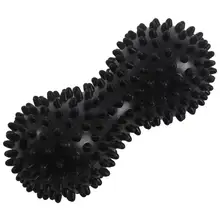 ГОРЯЧАЯ HG-арахисовая форма колючий Массажный мяч ПВХ для ног триггер точечный Массажер для снятия стресса, оранжевый