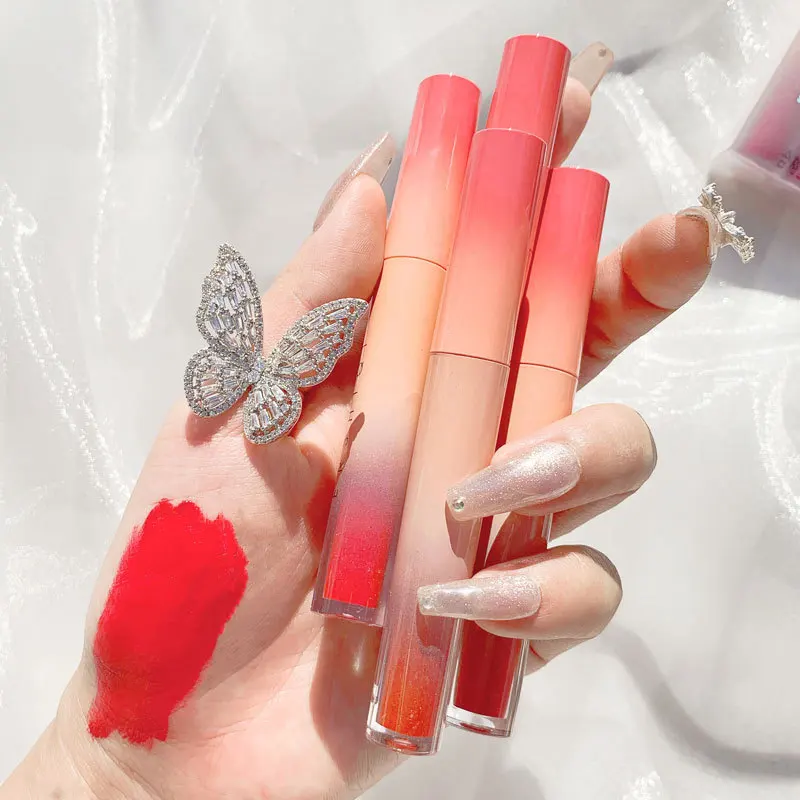 

NEW Matte Velvet Lip Gloss Set Natural Waterproof Long Lasting Lipstick Three-dimensional Lip Beauty Makeup Lip Glaze Kit