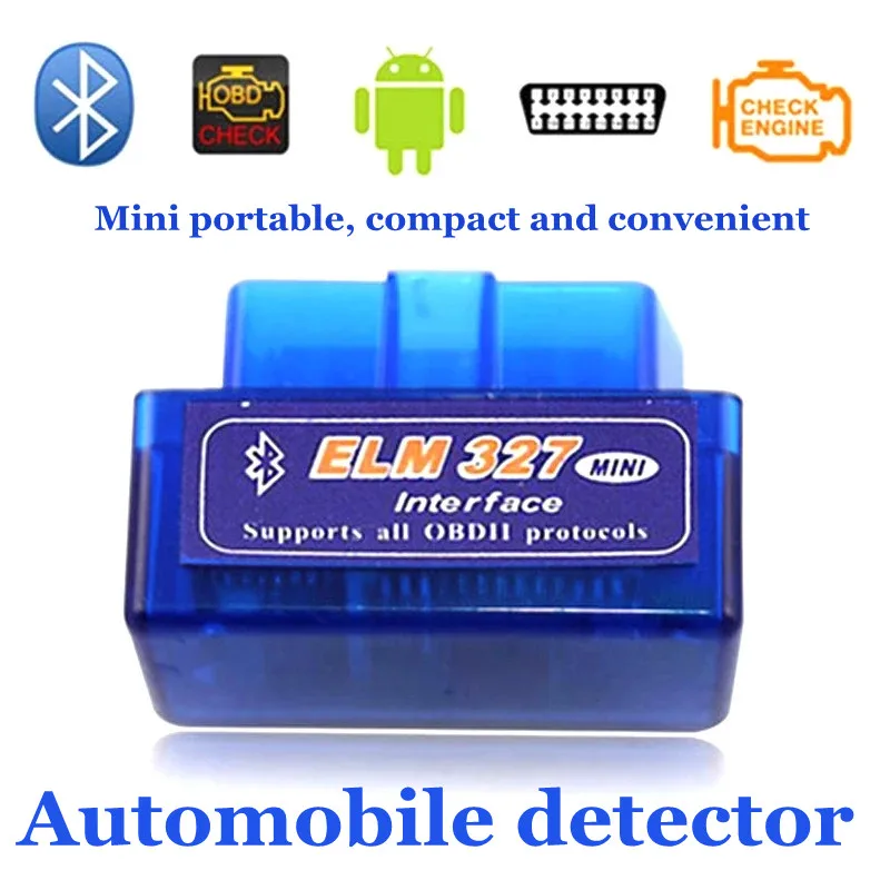 Автомобильный сканер V2.1 OBD2 ELM 327 Android Mini Bluetooth универсальный автомобильный