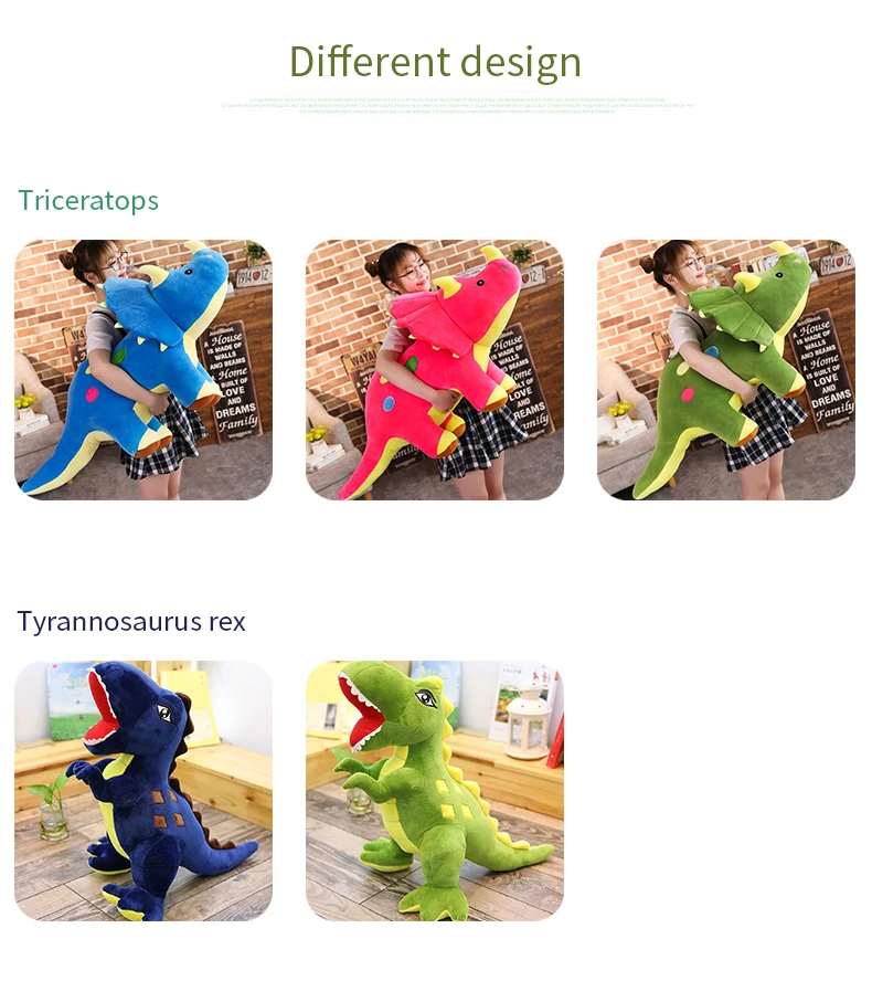 1 шт. 40-100 см Neue Dinosaurier plukch Spielzeug мультяшный тираннозавр Nette Stofftier Puppen feur Kinder Jungen geburtstag