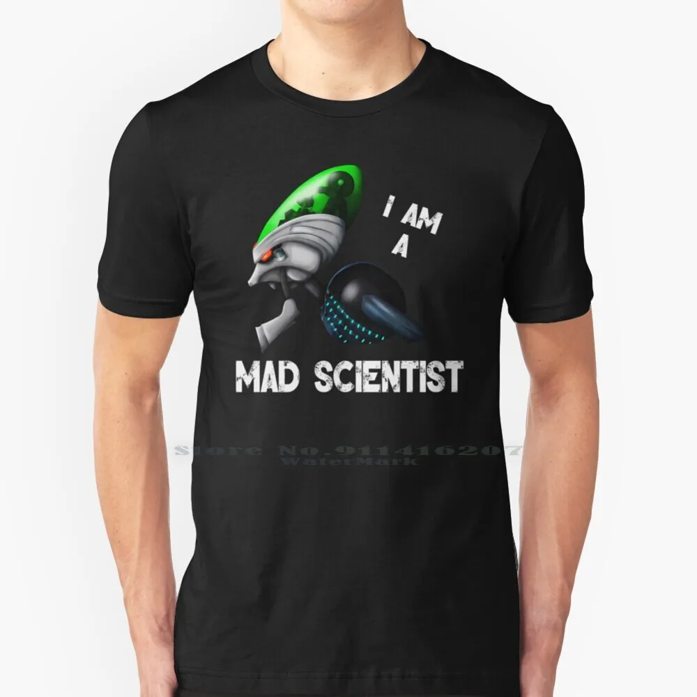 I Am A Mad Scientist (Dettagliato, Testo Bianco) T Shirt 100% Puro Cotone Nefanto Dr Nefasy Ratchet Clank Ratchet E
