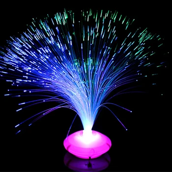 

1PCS Beautiful Romantic Color Changing LED Fiber Optic Nightlight Lamp Small Night Light Chrismas Party Home Decoration