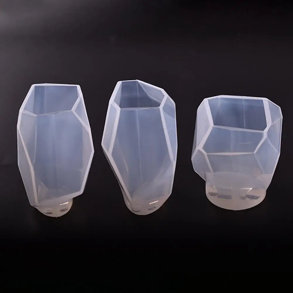3D форма для свечей из камней правильной геометрической формы силиконовая DIY
