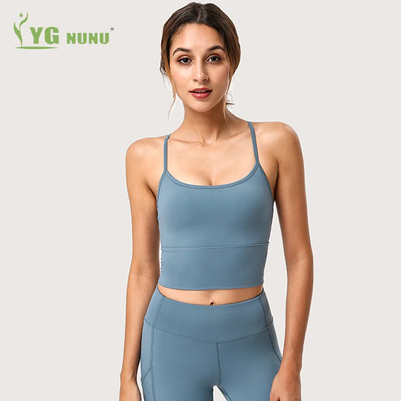 Женский спортивный бюстгальтер укороченный топ с эффектом пуш-ап для йоги
