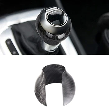 

Car Gear Shift Knob Cover for Q3 A3 TTS RSQ Accessories Carbon Fiber Interior Trim