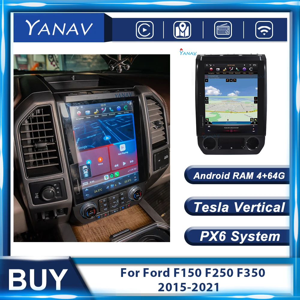 Автомобильный стереоприемник 2 Din на Android радио для Ford F150 F250 F350 2015-2021 автомобильная