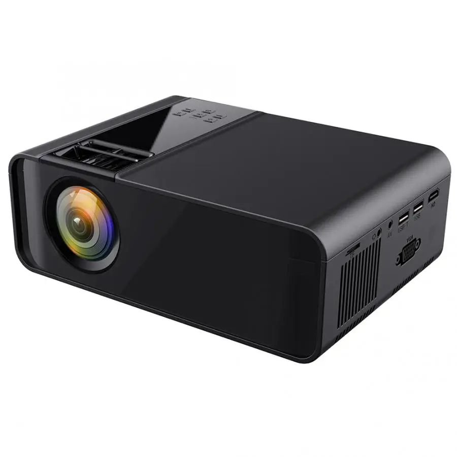 W10 портативный проектор для домашнего кинотеатра Ultra-HD черный светодиодный проектор 1080P кинопроектор 1280x720 Разрешение 110-240 В