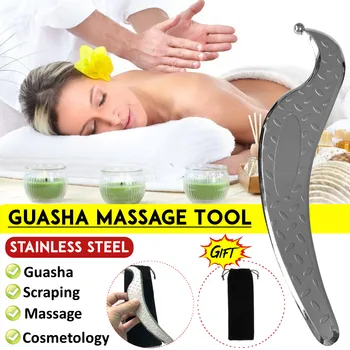 

Manual Massage Tool Stainless Steel Scraping Board Body Scrapper Plate for Release Pain Relief Guasha Tools Relief Pain Tools
