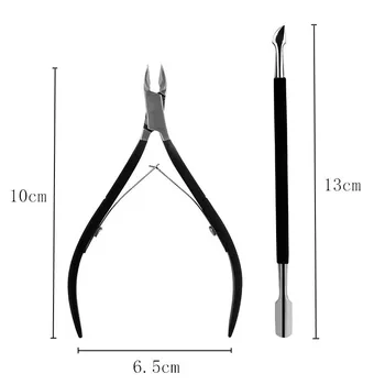 

Cuticle Trimmer With Cuticle Pusher Cuticle Remover Cuticle Nipper Professional Stainless Steel Cuticle Cutter Pedicure Tools