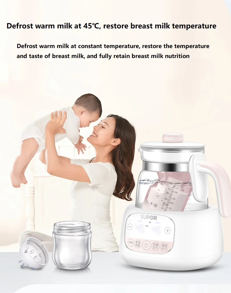 1200ml Infant Thermostatic Milk Regulator Kettle Hot Water Smart Insulation  Pot Automatic Milk Warming Warm Milk Milk Powder - AliExpress