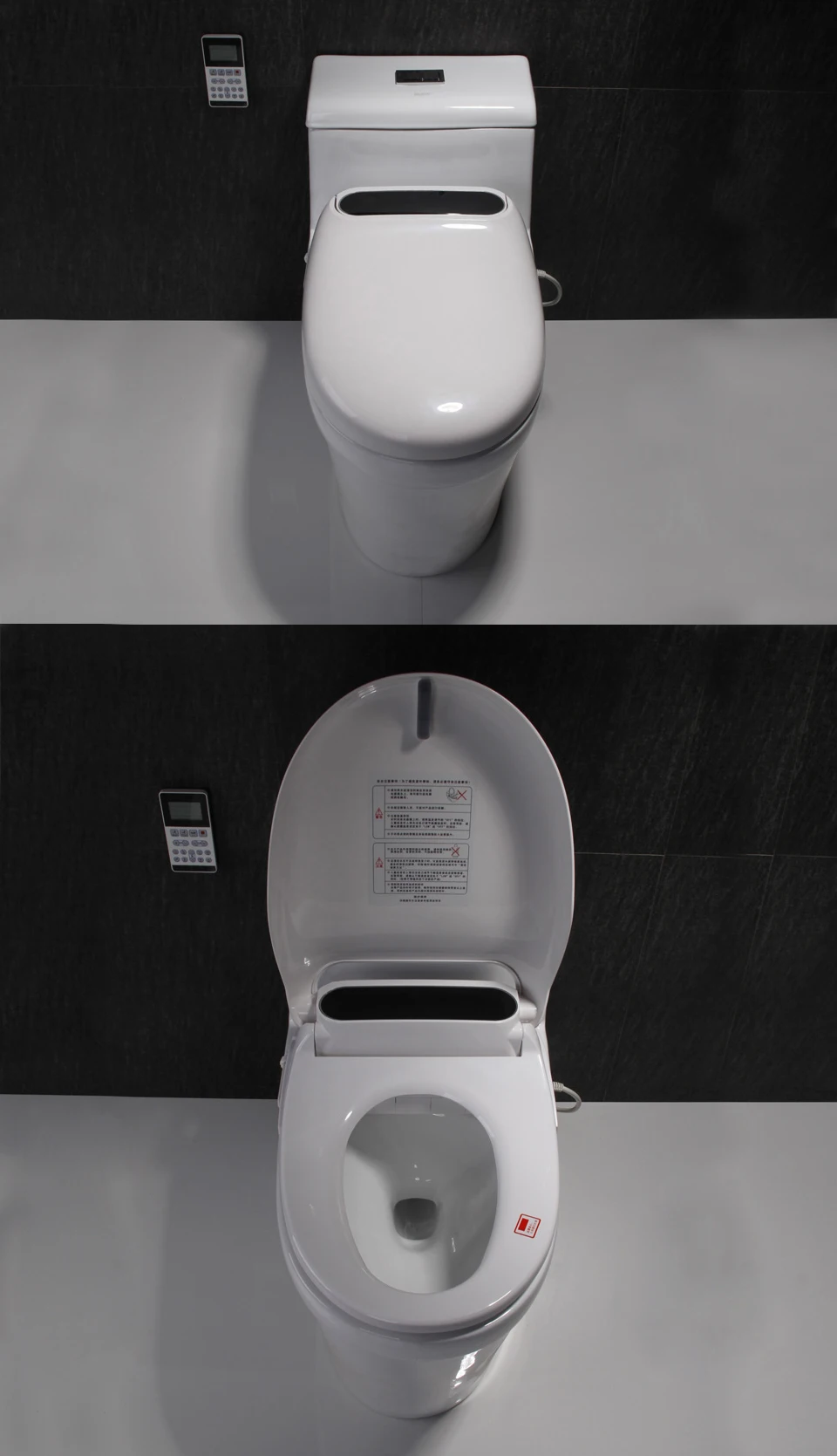 Ecofresh Smart toilet seat Elongate Electric Bidet cover heat led light wash dry massage man woman child oldman